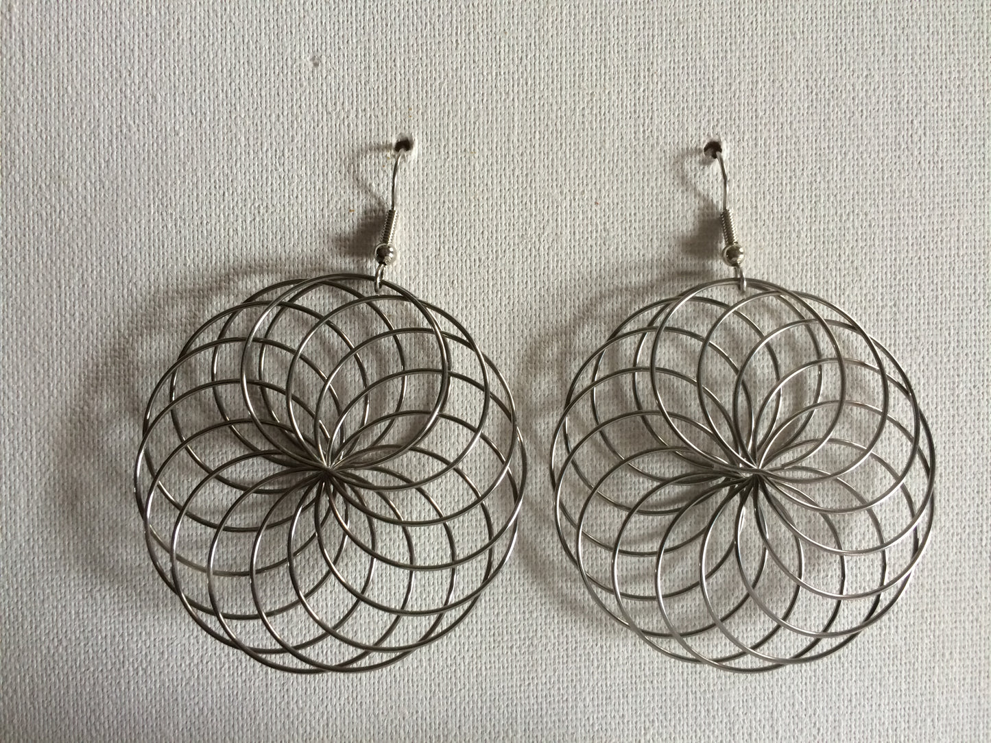 Spiral Earrings, Stainless Steel or Gold Plated (Various Colors and Sizes)