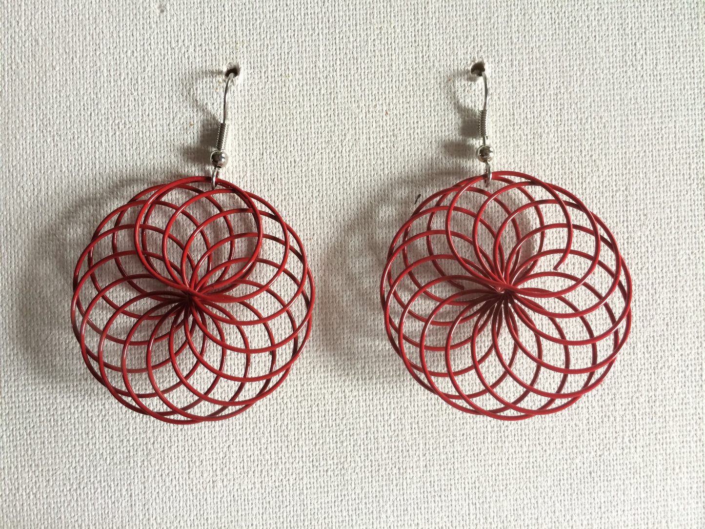 Spiral Earrings, Stainless Steel or Gold Plated (Various Colors and Sizes)