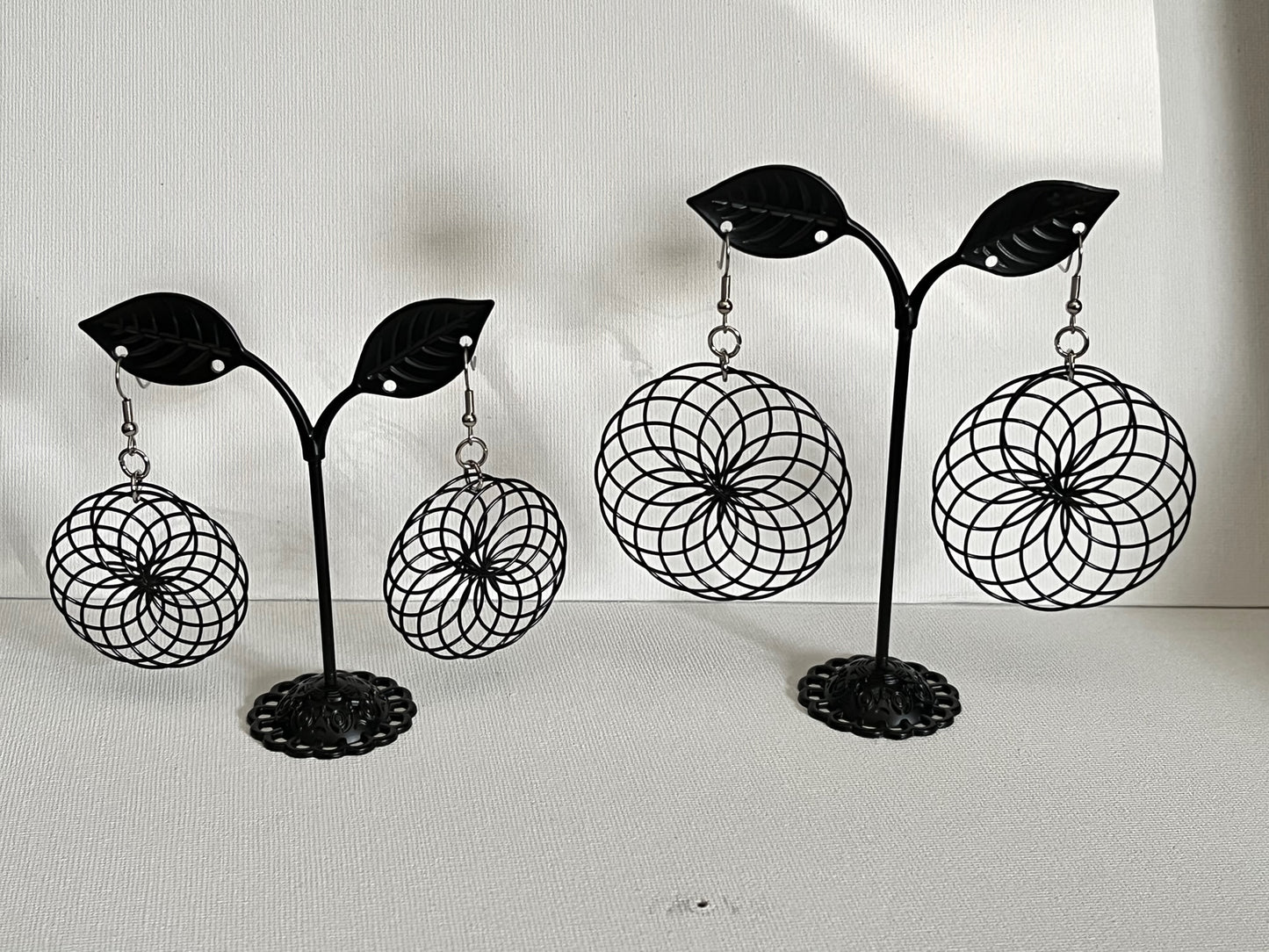 Spiral Earrings, Stainless Steel or Gold Plated (Various Colors and Sizes)