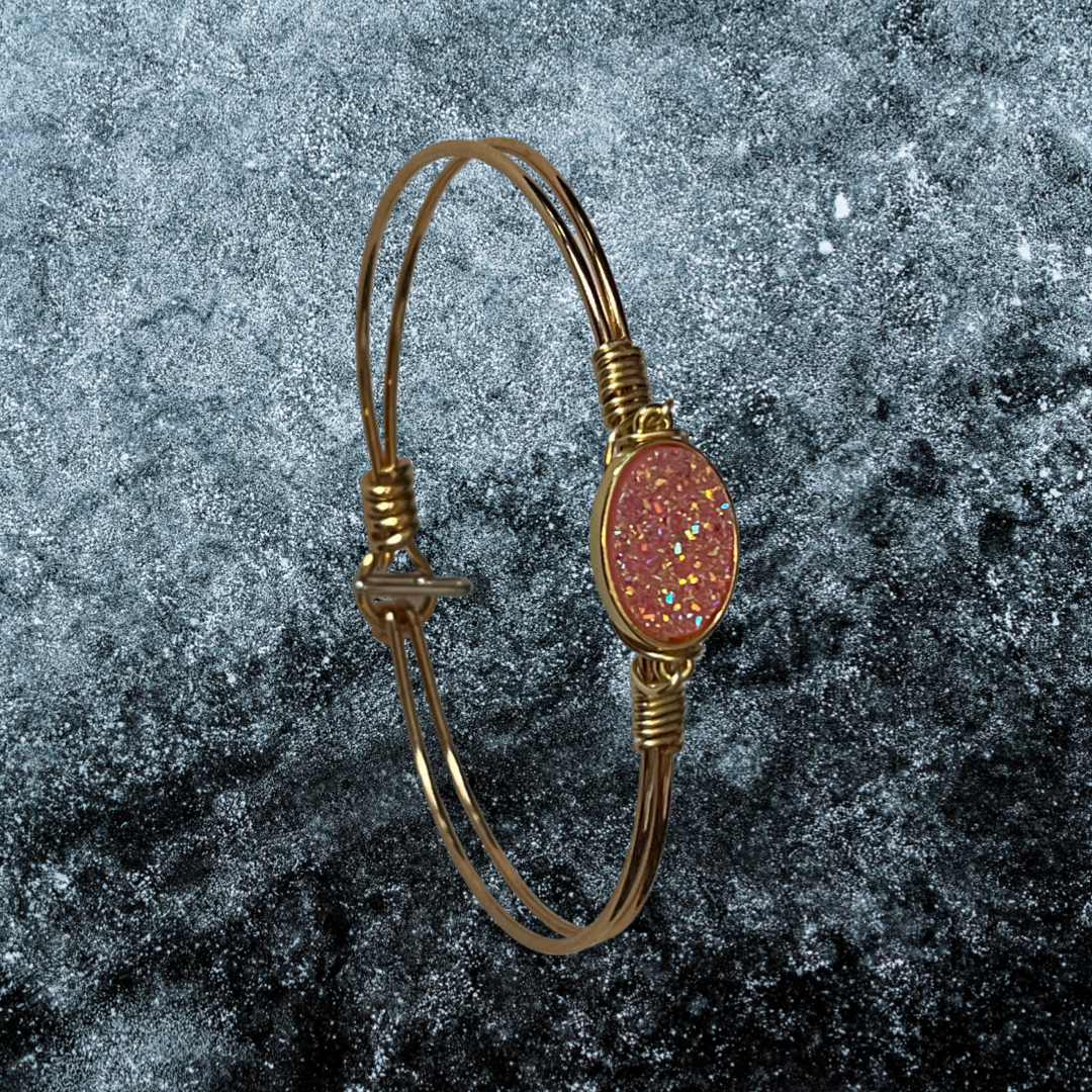 22K GOLD PLATED -  PINK
