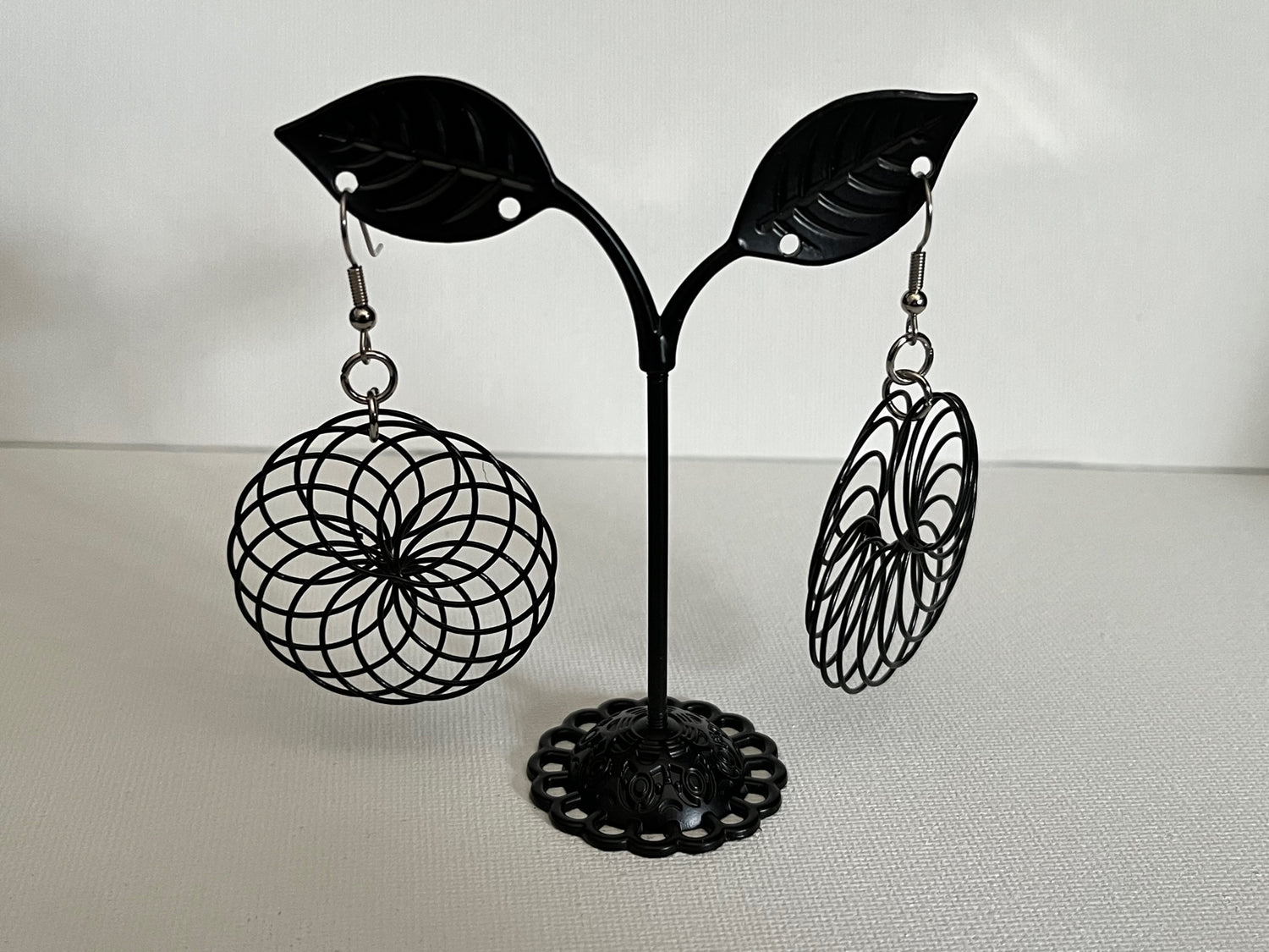 Spiral Earrings, Stainless Steel or Gold Plated (Various Colors and Sizes)